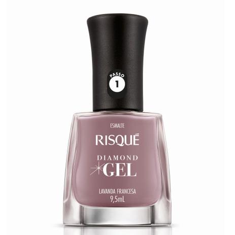 Risqué Esmalte Cremoso Diamond Gel 9,5mL - Lavanda Francesa - RISQUE Menor preço em Risqué Esmalte Cremoso Diamond Gel 9,5mL - Lavanda Francesa - RISQUE