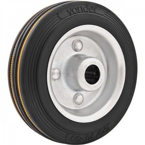 Roda de borracha 5” média Vonder Preto Menor preço em Roda de borracha 5” média Vonder Preto