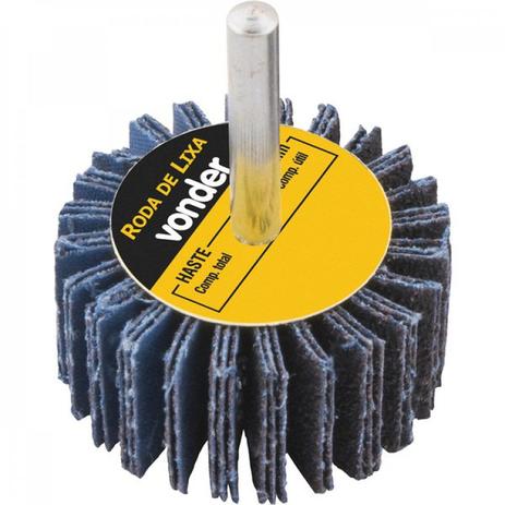 Roda de lixa 80 mm x 30 mm com haste grão 50 Vonder Menor preço em Roda de lixa 80 mm x 30 mm com haste grão 50 Vonder