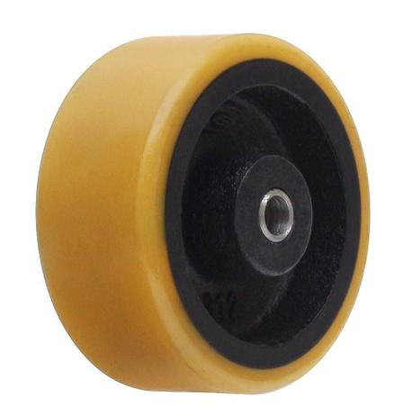 Roda em poliuretano com nucleo de ferro r312 com manga - Mademil Menor preço em Roda em poliuretano com nucleo de ferro r312 com manga - Mademil