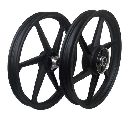 Roda Liga YBR Disco 6 Pontas Preto PAR (SCUD) Menor preço em Roda Liga YBR Disco 6 Pontas Preto PAR (SCUD)