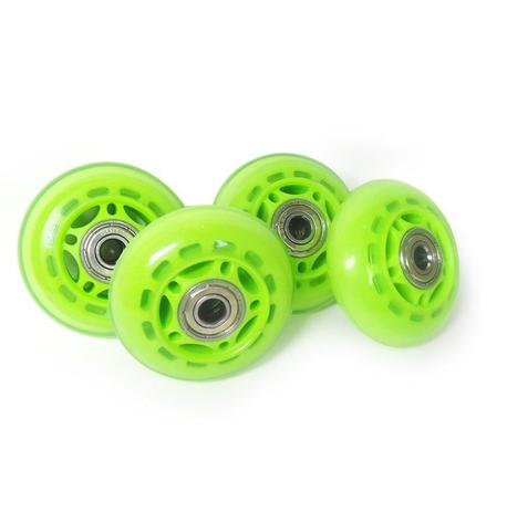Roda Rodinha de Patins Pequena Kit 4 Unidades Verde (RA-A) - Braslu Menor preço em Roda Rodinha de Patins Pequena Kit 4 Unidades Verde (RA-A) - Braslu