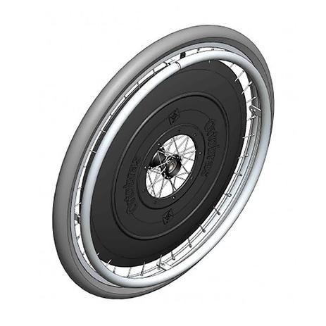 Roda Traseira Completa Inflável 24x1 3/8 com Protetor de Raios para Cadeira de Rodas Normal - Ortobras Menor preço em Roda Traseira Completa Inflável 24x1 3/8 com Protetor de Raios para Cadeira de Rodas Normal - Ortobras