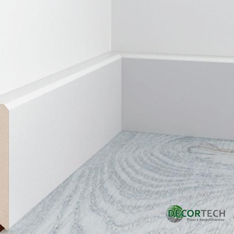 Rodapé Branco Premium 7 Cm Liso De Poliestireno - Decortech Menor preço em Rodapé Branco Premium 7 Cm Liso De Poliestireno - Decortech