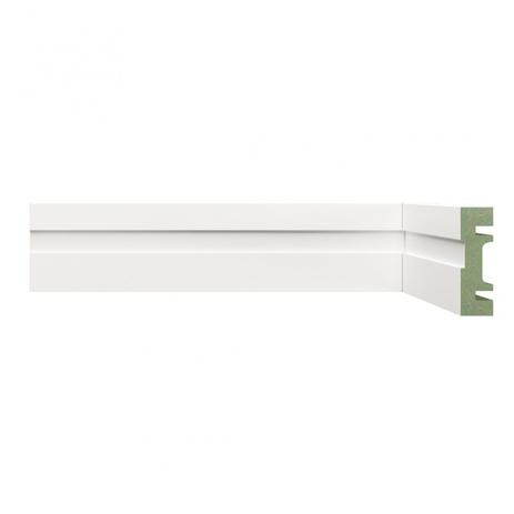 Rodapé MDF 502 Moldufama 15mmx5cm Metro Linear Branco Menor preço em Rodapé MDF 502 Moldufama 15mmx5cm Metro Linear Branco