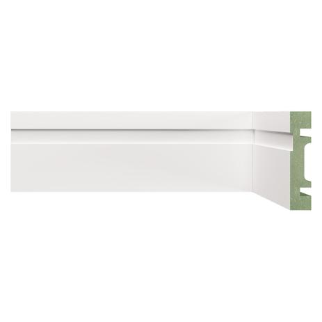 Rodapé MDF 702 Moldufama 15mmx7cm Metro Linear Branco Menor preço em Rodapé MDF 702 Moldufama 15mmx7cm Metro Linear Branco
