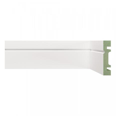 Rodapé MDF 703 Resistente a Umidade Moldufama 15mmx7cm Metro Linear Branco Menor preço em Rodapé MDF 703 Resistente a Umidade Moldufama 15mmx7cm Metro Linear Branco