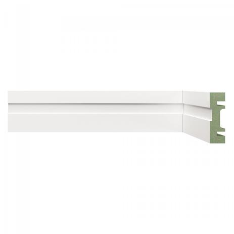 Rodapé MDF Resistente à Umidade 15mmx5cm 502 Moldufama Metro Linear Branco Menor preço em Rodapé MDF Resistente à Umidade 15mmx5cm 502 Moldufama Metro Linear Branco