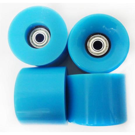 Rodas de Skate Kit Com 4 com Rolamento Abec 7 Silicone Cor Azul (RA-F) - Braslu Menor preço em Rodas de Skate Kit Com 4 com Rolamento Abec 7 Silicone Cor Azul (RA-F) - Braslu