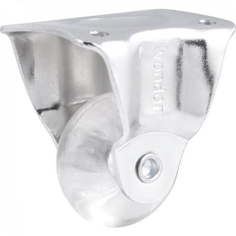 Rodízio fixo leve de poliuretano 1.3/8” transparente Vonder Menor preço em Rodízio fixo leve de poliuretano 1.3/8” transparente Vonder