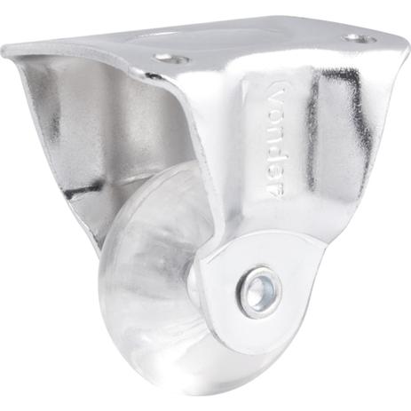 Rodízio fixo transparente de poliuretano 1.3/8” linha leve - Vonder Menor preço em Rodízio fixo transparente de poliuretano 1.3/8” linha leve - Vonder
