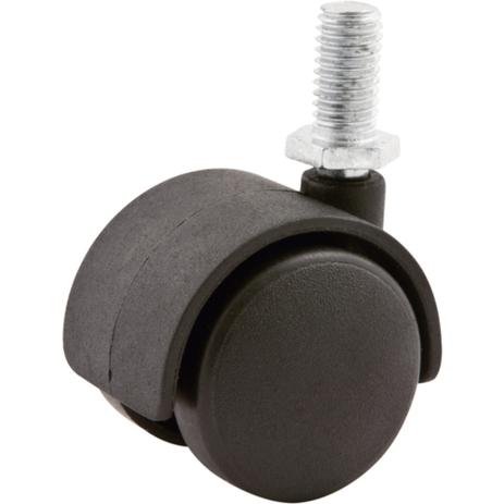 Rodízio giratório duplo de nylon 40 x 42 mm com rosca - Vonder Menor preço em Rodízio giratório duplo de nylon 40 x 42 mm com rosca - Vonder