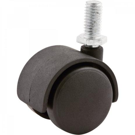 Rodízio giratório duplo de nylon com rosca 40 mm x 42 mm Vonder Menor preço em Rodízio giratório duplo de nylon com rosca 40 mm x 42 mm Vonder
