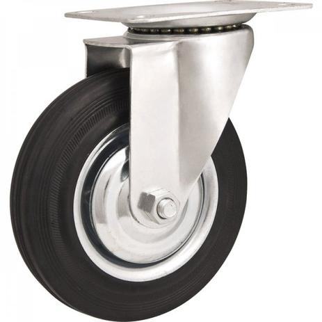 Rodízio giratório leve 5” preto Vonder Menor preço em Rodízio giratório leve 5” preto Vonder