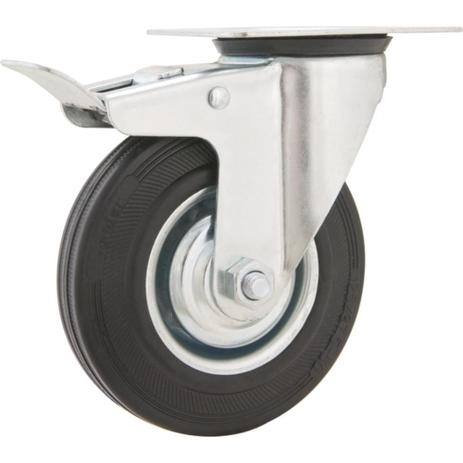 Rodízio giratório linha leve 6” com freio - Vonder Menor preço em Rodízio giratório linha leve 6” com freio - Vonder