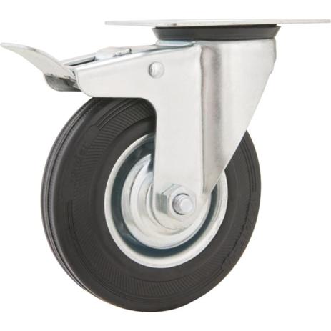 Rodízio giratório linha leve 8” com freio - Vonder Menor preço em Rodízio giratório linha leve 8” com freio - Vonder