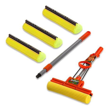 Rodo Mágico Brilhus c/ 03 refil - Vendasshop utensilios de limpeza Menor preço em Rodo Mágico Brilhus c/ 03 refil - Vendasshop utensilios de limpeza