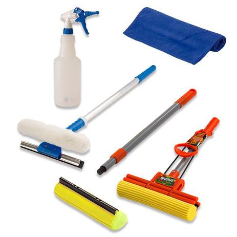 Rodo Mágico c/ 1 refil, Limpa Vidro, Toalha e Borrifador - Vendasshop utensilios de limpeza Menor preço em Rodo Mágico c/ 1 refil, Limpa Vidro, Toalha e Borrifador - Vendasshop utensilios de limpeza
