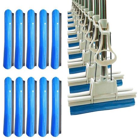Rodo Mágico de 27 Cm Super Absorvente Kit 10 Rodos e 10 Refis - Vendasshop utensílios limpeza Menor preço em Rodo Mágico de 27 Cm Super Absorvente Kit 10 Rodos e 10 Refis - Vendasshop utensílios limpeza
