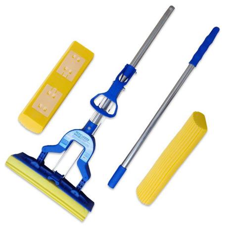 Rodo Mágico Dobrável C/ 2 Refil Seca Limpa Bompack - Vendasshop utensilios de limpeza Menor preço em Rodo Mágico Dobrável C/ 2 Refil Seca Limpa Bompack - Vendasshop utensilios de limpeza