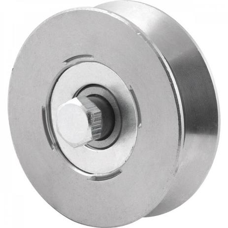 Roldana para portão 2.1/2” tipo V aço polido sem caixa Vonder Menor preço em Roldana para portão 2.1/2” tipo V aço polido sem caixa Vonder