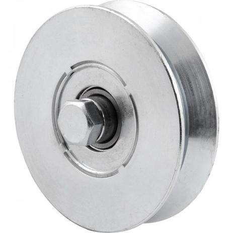 Roldana para portão 2.1/2” tipo V aço zincado sem caixa Vonder Menor preço em Roldana para portão 2.1/2” tipo V aço zincado sem caixa Vonder