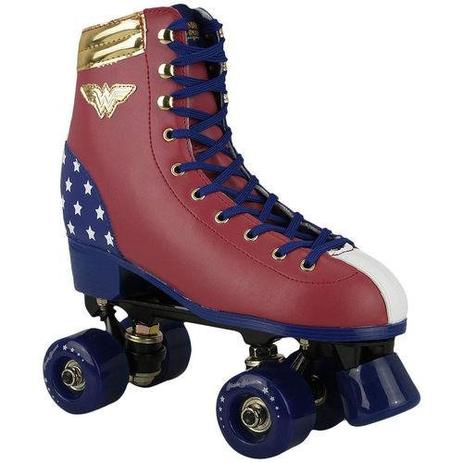 Roller Patins 4 Rodas Retro Mulher Maravilha TAM 37 Belfix 603700 Menor preço em Roller Patins 4 Rodas Retro Mulher Maravilha TAM 37 Belfix 603700