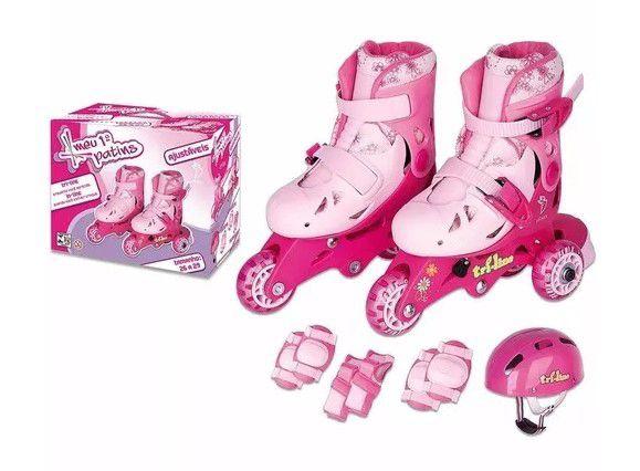 Roller Patins Infantil Classico Triline 3 rodas 26 / 29 - 30 / 33 - Fenix Menor preço em Roller Patins Infantil Classico Triline 3 rodas 26 / 29 - 30 / 33 - Fenix