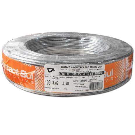 Rolo 100m Fio Paralelo Náutico Contactsul 2x2,50mm Estanhado - Contact Sul Menor preço em Rolo 100m Fio Paralelo Náutico Contactsul 2x2,50mm Estanhado - Contact Sul