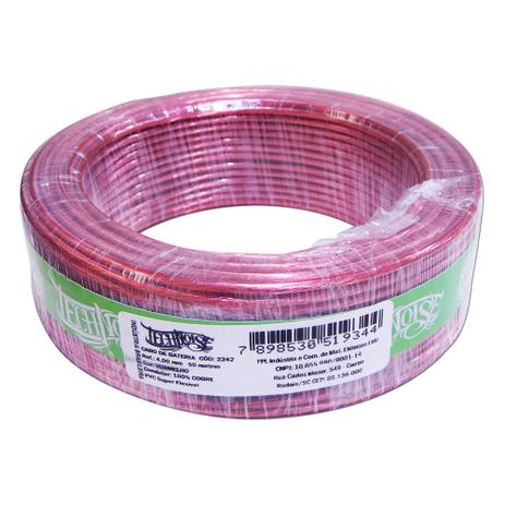 Rolo 50m Cabo Alimentação Technoise 4,00mm Puro Cobre - 4mm Menor preço em Rolo 50m Cabo Alimentação Technoise 4,00mm Puro Cobre - 4mm