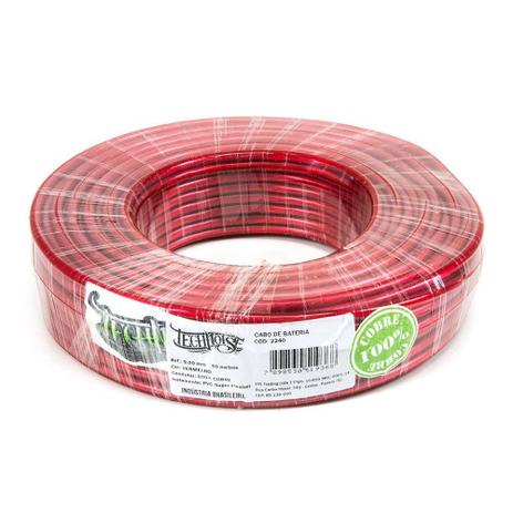 Rolo 50m Cabo Alimentação Technoise 9,00mm Puro Cobre - 9mm Menor preço em Rolo 50m Cabo Alimentação Technoise 9,00mm Puro Cobre - 9mm