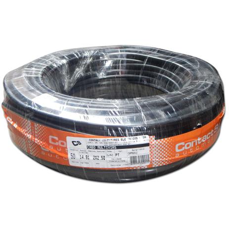 Rolo 50m Cabo Pp Contact 2x2,50mm / 2x2,5 Mm - 100 Cobre - Contact sul Menor preço em Rolo 50m Cabo Pp Contact 2x2,50mm / 2x2,5 Mm - 100 Cobre - Contact sul