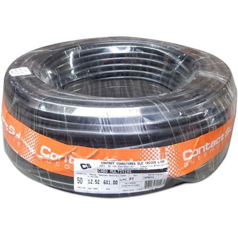 Rolo 50m Cabo Pp Contact 6x1,00mm / 6x1 Mm - Fio 100 Cobre - Contact sul Menor preço em Rolo 50m Cabo Pp Contact 6x1,00mm / 6x1 Mm - Fio 100 Cobre - Contact sul
