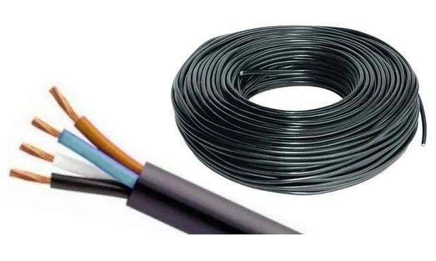 Rolo Cabo PP Cobre Flexível 4 Vias Capa Dupla - Preto - 4 x 1,00mm - 1m - NDA Menor preço em Rolo Cabo PP Cobre Flexível 4 Vias Capa Dupla - Preto - 4 x 1,00mm - 1m - NDA