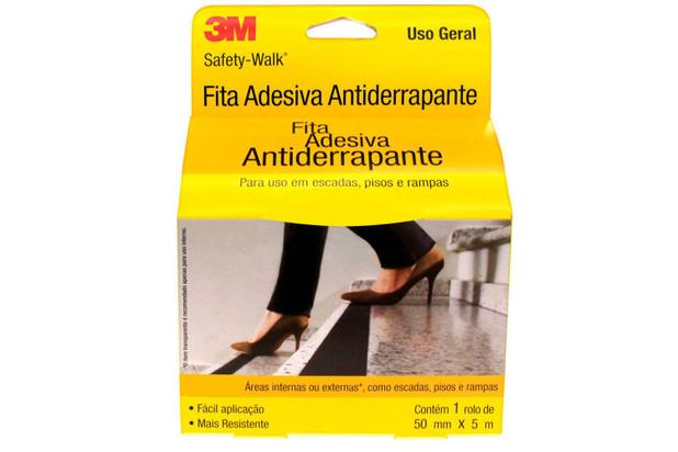 Rolo de Fita Antiderrapante Safety-Walk 50mm com 5 Metros Cinza - 3m Menor preço em Rolo de Fita Antiderrapante Safety-Walk 50mm com 5 Metros Cinza - 3m