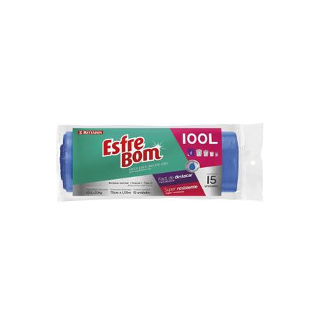 Rolo de Saco para Lixo Azul 100 Litros - Bettanin Menor preço em Rolo de Saco para Lixo Azul 100 Litros - Bettanin