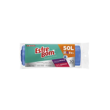 Rolo de Saco para Lixo Azul 50 Litros - Bettanin Menor preço em Rolo de Saco para Lixo Azul 50 Litros - Bettanin