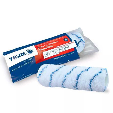 Rolo Lã Sintética 23cm Microfibra 1338 Tigre Tigre Menor preço em Rolo Lã Sintética 23cm Microfibra 1338 Tigre Tigre