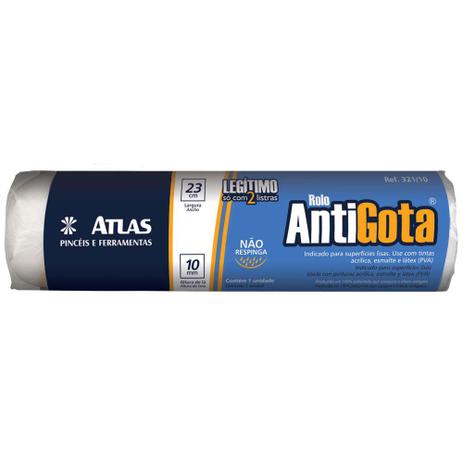 Rolo para pintura 23cm lã sintética anti-gotas 0321/10 Atlas Menor preço em Rolo para pintura 23cm lã sintética anti-gotas 0321/10 Atlas