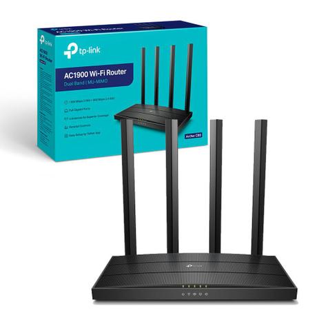 Roteador TP-Link Archer C80 AC1900 Mbps Wireless MU-MIMO 3X3 Gigabit Dual-Band 4 Antenas App Tether Menor preço em Roteador TP-Link Archer C80 AC1900 Mbps Wireless MU-MIMO 3X3 Gigabit Dual-Band 4 Antenas App Tether