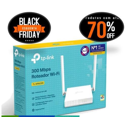 Roteador TP-Link TL-WR829N 300Mbps 2 Antenas - 3 Portas - tp link Menor preço em Roteador TP-Link TL-WR829N 300Mbps 2 Antenas - 3 Portas - tp link