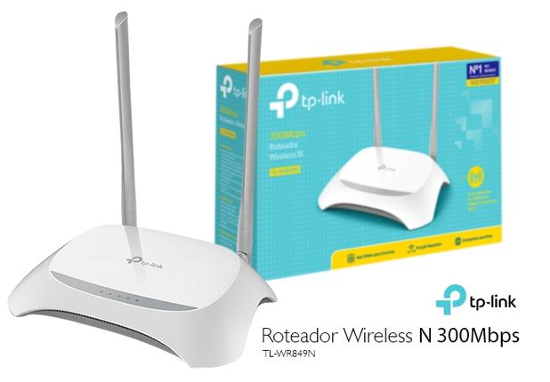 Roteador TP-LINK Wireless WI-FI N 300Mbps TL-WR849N Menor preço em Roteador TP-LINK Wireless WI-FI N 300Mbps TL-WR849N