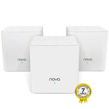 Roteador Wi-Fi Tenda NOVA MW3 Rede Mesh AC1200 Mbps Dual Band 2.4Ghz e 5.0Ghz Bivolt - NOVA MW3 Menor preço em Roteador Wi-Fi Tenda NOVA MW3 Rede Mesh AC1200 Mbps Dual Band 2.4Ghz e 5.0Ghz Bivolt - NOVA MW3
