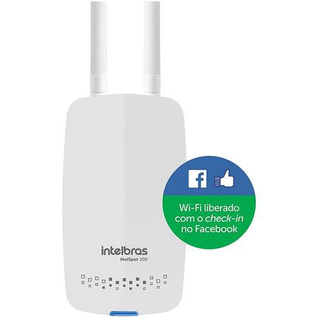 Roteador Wireless Intelbras Hotspot 300 Check-In No Facebook Menor preço em Roteador Wireless Intelbras Hotspot 300 Check-In No Facebook