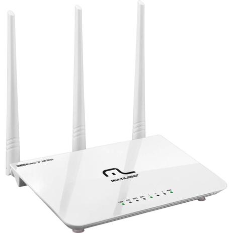 Roteador Wireless Multilaser 300Mbps 4 Portas 3 Antenas Menor preço em Roteador Wireless Multilaser 300Mbps 4 Portas 3 Antenas