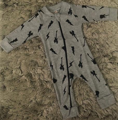 Roupa Bebe Macacao Tipo Tip Top Com Ziper Protecao Look Musica Rock Estiloso Moda Outono Inverno Rpk Msb Moda Infantil Magazine Luiza