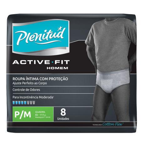 Roupa Íntima Descartável Plenitud Real Fit Masculina P/M 8 Unidades Menor preço em Roupa Íntima Descartável Plenitud Real Fit Masculina P/M 8 Unidades