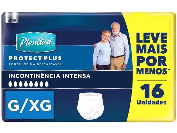 Menor preço em Roupa Íntima Descartável Tam. G/XG Plenitud - Protect Plus 16 Unidades