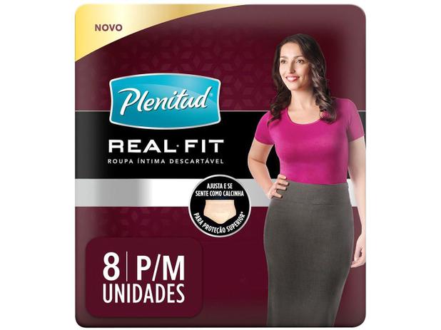 Roupa Íntima Descartável Tam. P/M - Plenitud Real Fit Mulher 8 Unidades Menor preço em Roupa Íntima Descartável Tam. P/M - Plenitud Real Fit Mulher 8 Unidades