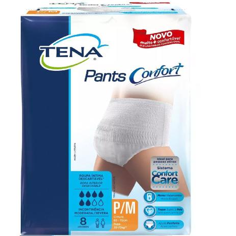 Roupa intima tena pants confort p/m 8 pct.c/8 cxf Menor preço em Roupa intima tena pants confort p/m 8 pct.c/8 cxf